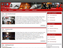 Tablet Screenshot of feuerwehr-lampertheim.de